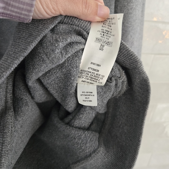 Patagonia Fitz Roy Bear Uprisal Hoody Gray Pullover Hooded Sweatshirt Men's XL - Picture 7 of 9